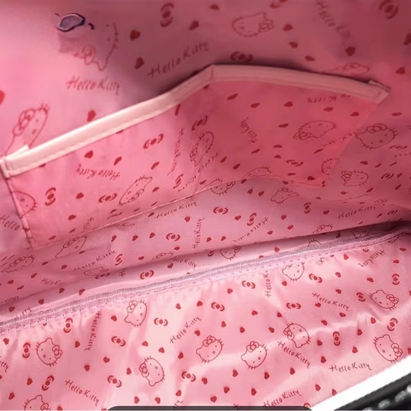 Hello Kitty Pink Pink Pink Travel Duffel Airline Tote Zipper Bag - Picture 2 of 9